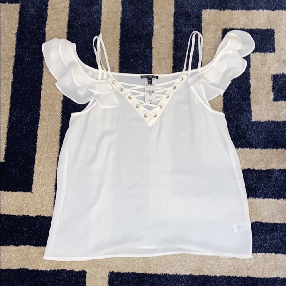 Express off the shoulder shirt